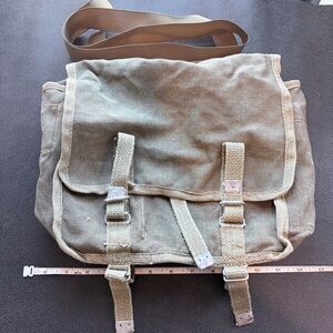 Vintage Military Canvas Messenger Bag